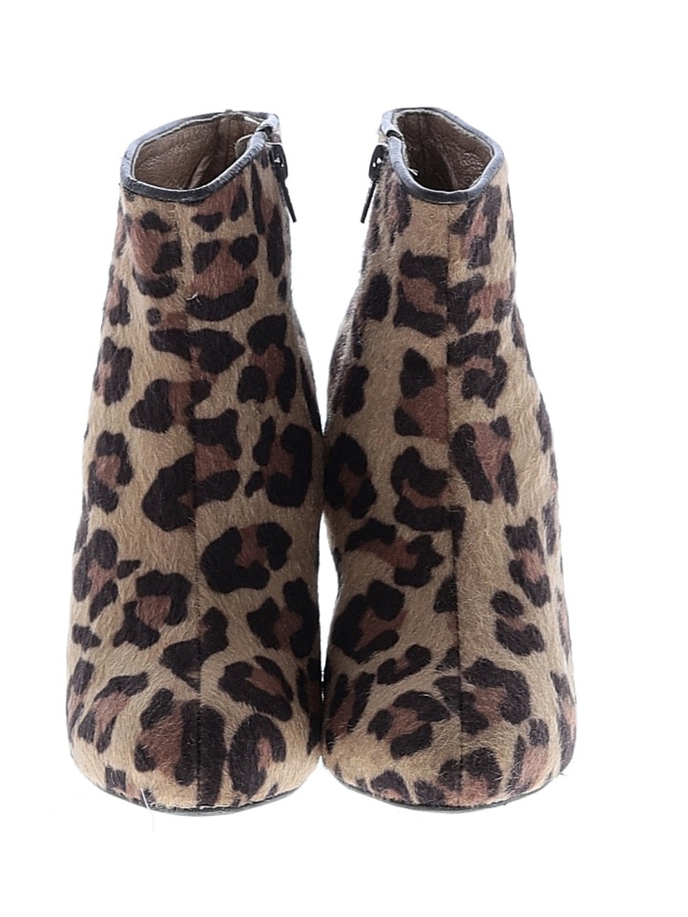 Angel Alarcón leather Leopard Calf Hair Booties SZ 8 - Picture 4 of 6